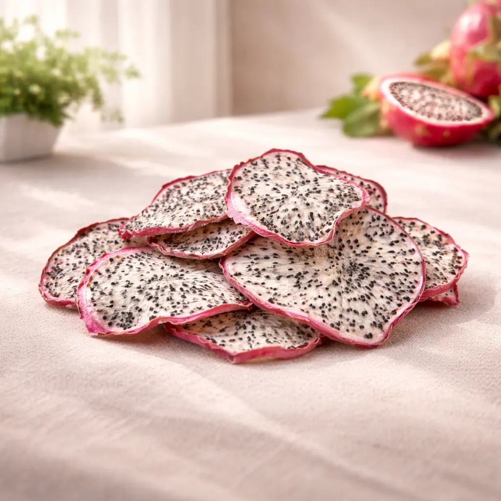 Getrocknete Drachenfrucht Scheiben in Premium Qualität für Export und Großhandel