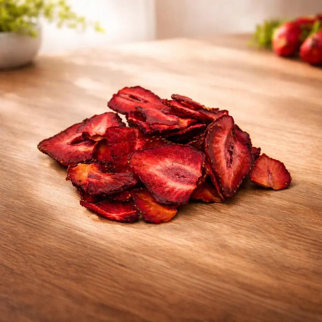 Getrocknete Erdbeerscheiben in Premium Qualität für Export und internationalen Großhandel