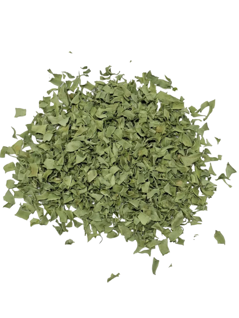 Getrocknete grüne Bohnen in gleichmäßiger Schnittstruktur, hochwertige B2B-Produktdarstellung für Lebensmittelindustrie